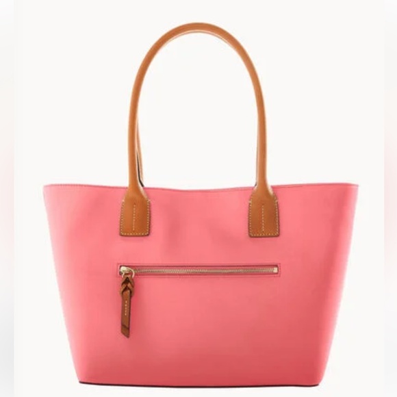 Dooney & Bourke Medium Russel tote, Saffiano leather, color  Bubblegum pink💕 - Picture 4 of 14